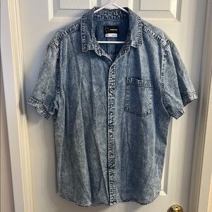 ORIGINAL USE acid washed denim shirt